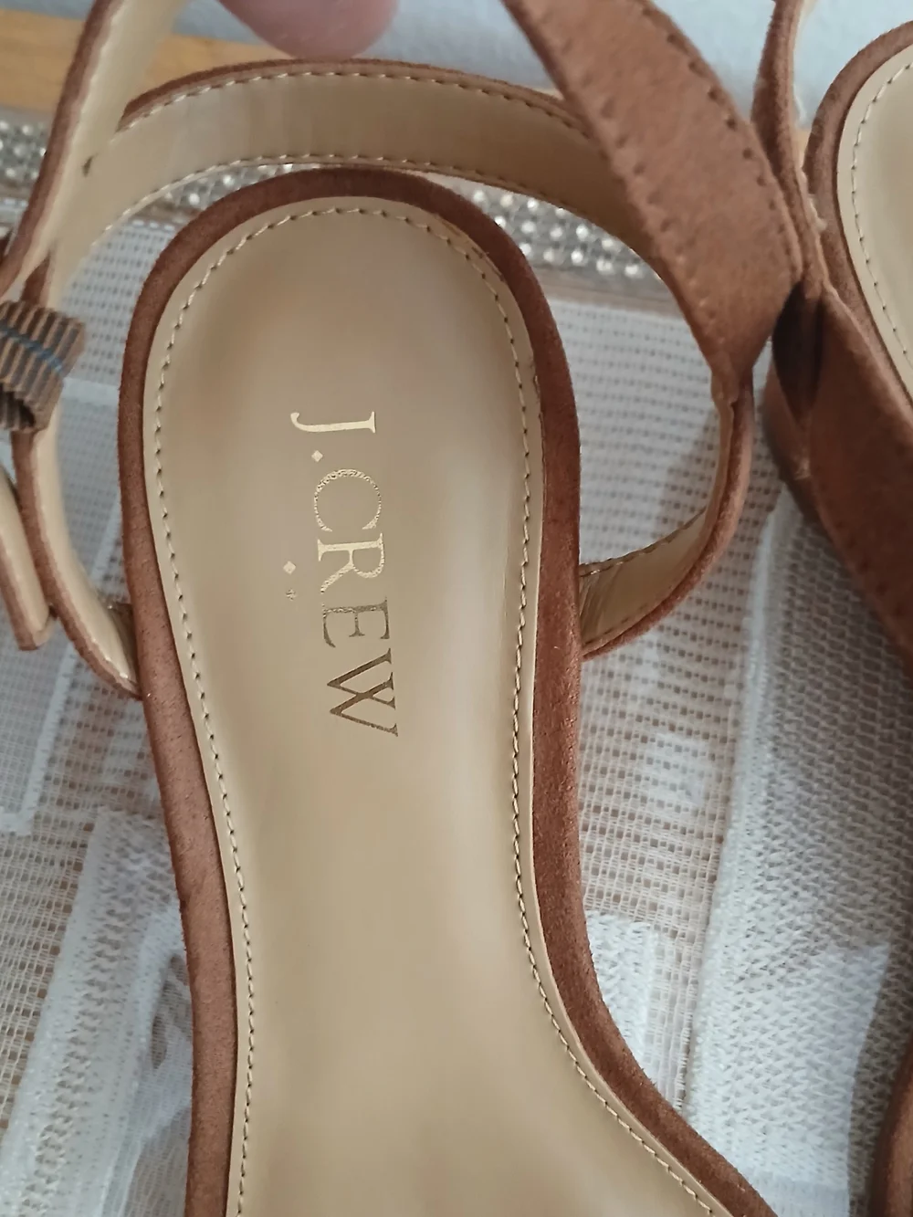 J.Crew Size 6 Wedge Sandals  Tan Suede